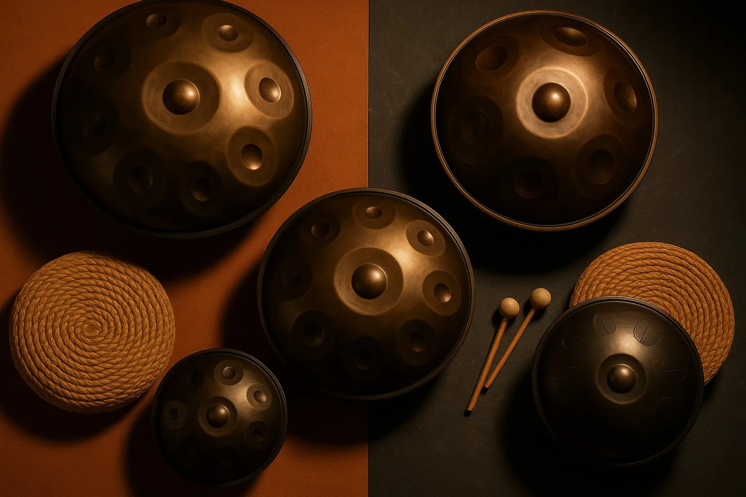 Hero Čierny handpan – 10 tónov – d mol