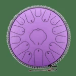 Oceľový bubon s oceľovými jazýčkami, uhlíková oceľ, 15 tónov, 32 cm – C dur – 11 farieb