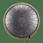 Oceľový bubon s oceľovými jazýčkami, uhlíková oceľ, 15 tónov, 32 cm – C dur – 11 farieb