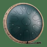 Oceľový bubon s oceľovými jazýčkami, uhlíková oceľ, 15 tónov, 36 cm – C dur – 11 farieb