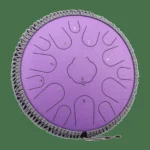 Oceľový bubon s oceľovými jazýčkami, uhlíková oceľ, 15 tónov, 36 cm – C dur – 11 farieb