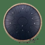 Oceľový bubon s oceľovými jazýčkami, uhlíková oceľ, 15 tónov, 32 cm – C dur – 11 farieb