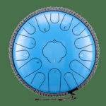 Oceľový bubon s oceľovými jazýčkami, uhlíková oceľ, 15 tónov, 32 cm – C dur – 11 farieb