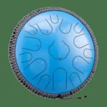 Oceľový bubon s oceľovými jazýčkami, uhlíková oceľ, 15 tónov, 36 cm – C dur – 11 farieb