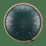 Oceľový bubon s oceľovými jazýčkami, uhlíková oceľ, 15 tónov, 32 cm – C dur – 11 farieb